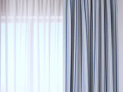 Set 101 Curtains 3D model