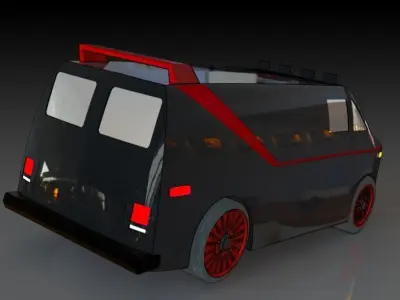 GMC Vandura A Team Van Free 3D print model