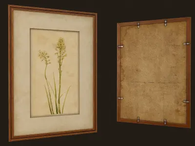 Old Picture Frames - PBR Game Ready Low-poly 3D model
