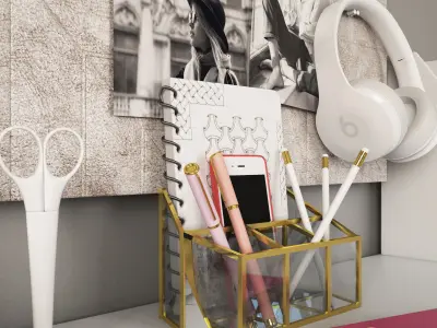 Workplace I Pottery Barn 02 3D model