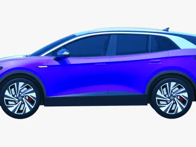 VW ID 4 2025  Volkswagen 3D model