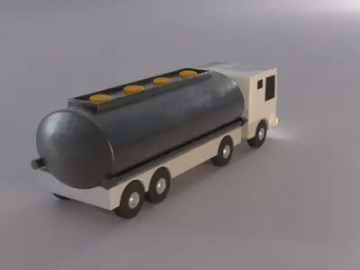 Generic Gas Truck Free low-poly 3D model