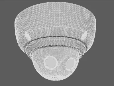 360 Lens Car CCTV Low-poly 3D model