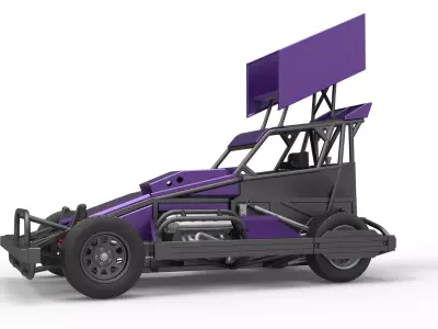 New Zealand Superstock car Version 4 Scale 1 to 25 3D print model