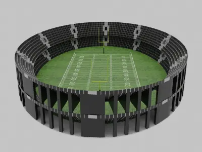 American Football Stadium Low-poly 3D model shop