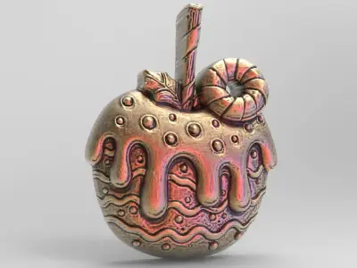 Apple cookie treedecor  3D print model