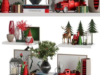 Decorative Set 26 Christmas Set 3D model