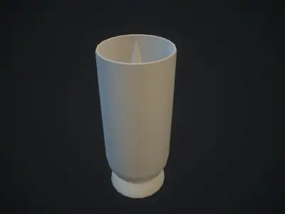 Small candle 3 PBR Low-poly 3D model