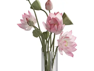 Flower In Vase 108 3D model