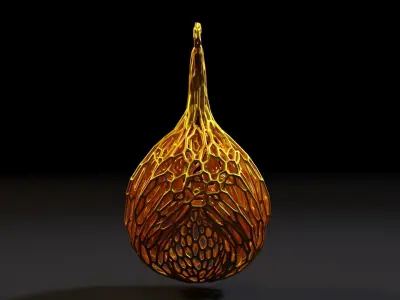 Christmas ball on the tree 3D print model