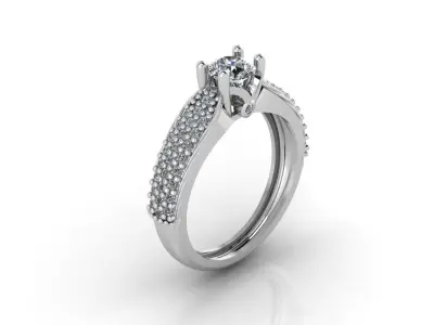 Mini Set Ring Pendant Earrings STL 3DM Womens Jewelry 3D print model