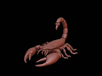 Scorpion Animal Sculpture 3D print model