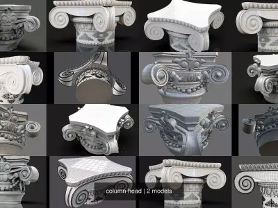column head 3D Model Collection