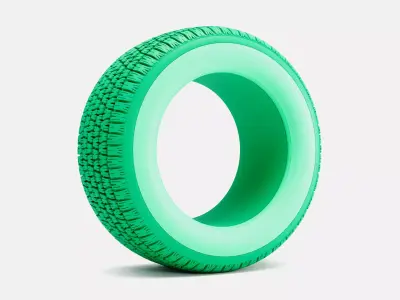 15x10 Diamond Back III Tire  3D print model