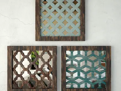Wood Wall Decor 3D model