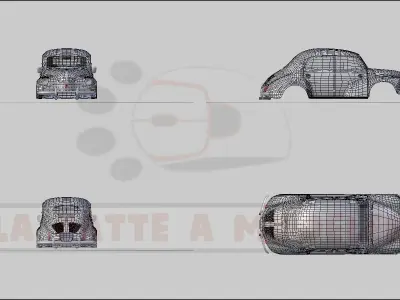 Renault 4 Chevaux LPAM 3D model