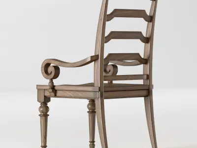 Classic Dining Table for 8 3D model