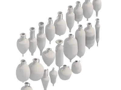 Ceramic Jars 3D model