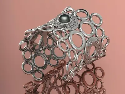 Elegant Ring Jewelry Brand Luxury 3D print model