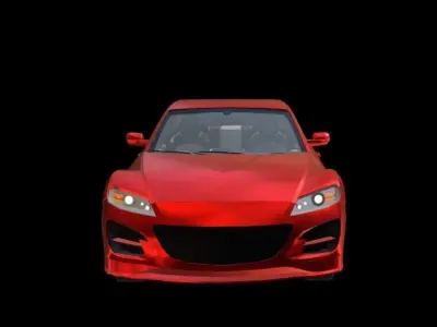 Mazda RX8 Low-poly 3D model