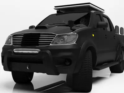Car Hilux Modified SUV Truck  3D model