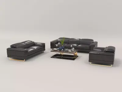 Modern Sofa and Armchair 3 3D model