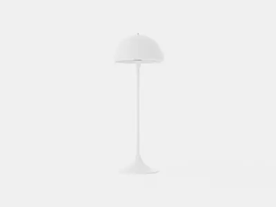 Panthella Floor lamp - White Opal-Acrylic Low-poly 3D model