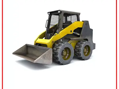 SkidSteerLoader bulldozer Low-poly 3D model