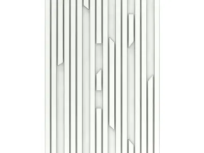 Black Wood Wall Panel 3D model