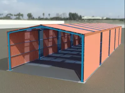 Industrial Shed 3D model