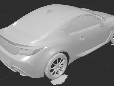 Toyota GR86 2023 high quality scanned stl model 3D model