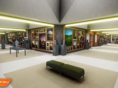 Art gallery Vol4 - modern exposition 3D model