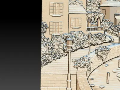 3D LAKE VIEW  Free 3D model