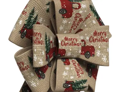Christmas Bow Ribbon 38 Low-poly 3D model