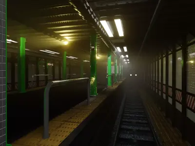 subway station 3D model