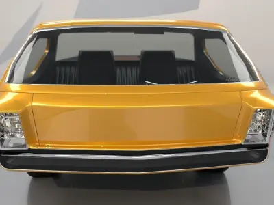 Dodge Deora Low Poly 3D model