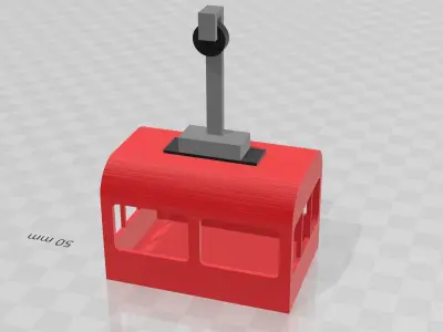 Simple Cable Car 3D print model