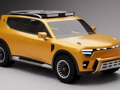 Smart 5 2025 Low-poly 3D model