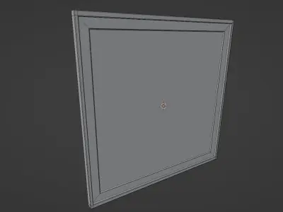 Square picture frame Free low-poly 3D model