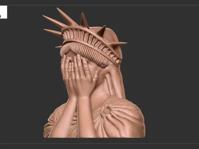 Statue of Liberty 3D model 3D print model
