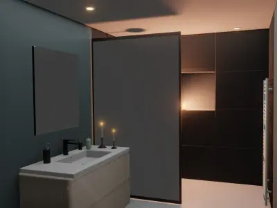 Bathroom Interior 1 Free 3D model