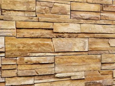 Stone wall slate 3D model