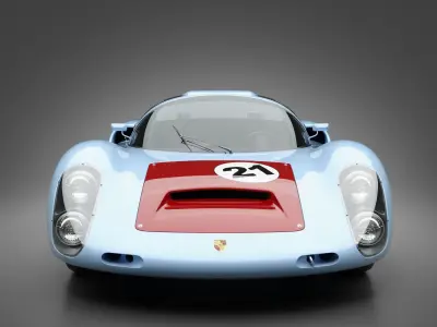 1966 Porsche 910 Race Car 3D model