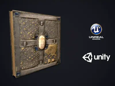 The Book Of Dimma - Holy Bible Low-poly 3D model