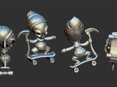 SKATEBOARD 3D print model get