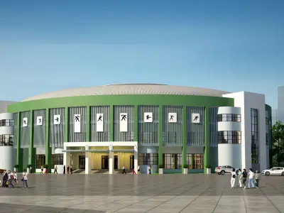 Sport house 3D model