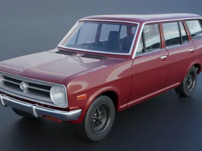Datsun 1200 Wagon 1972 3D print model