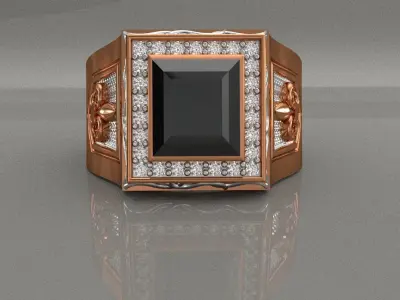 Men royal Ring  3D print model