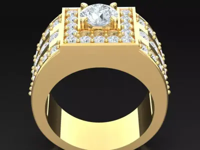 Luxury Men Rings Designs 5MR077 3D print model