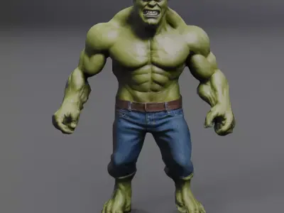 classic hulk 3D model